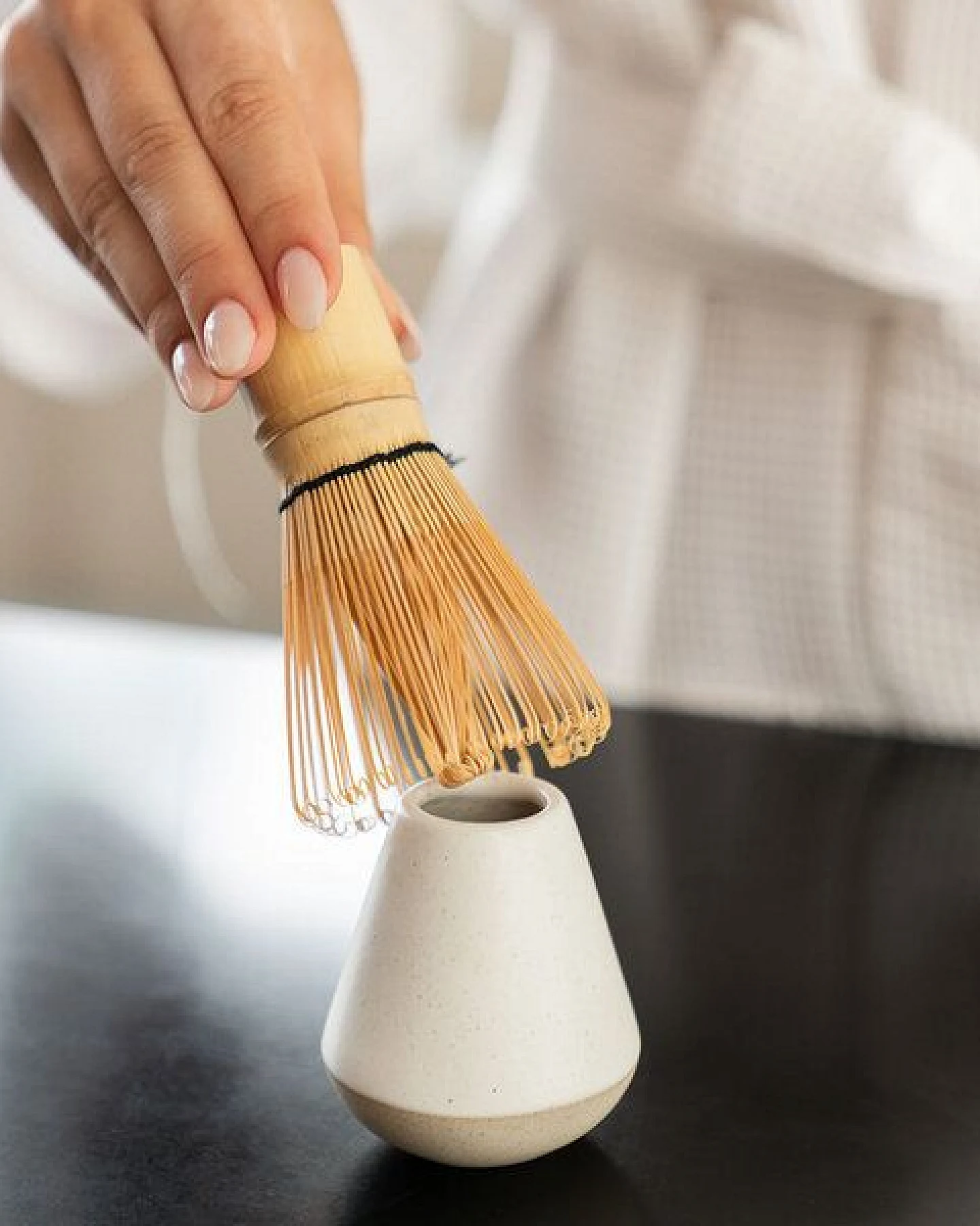 Originalhome ReClay Matcha-Besenhalter – Weiß – Ansicht 3