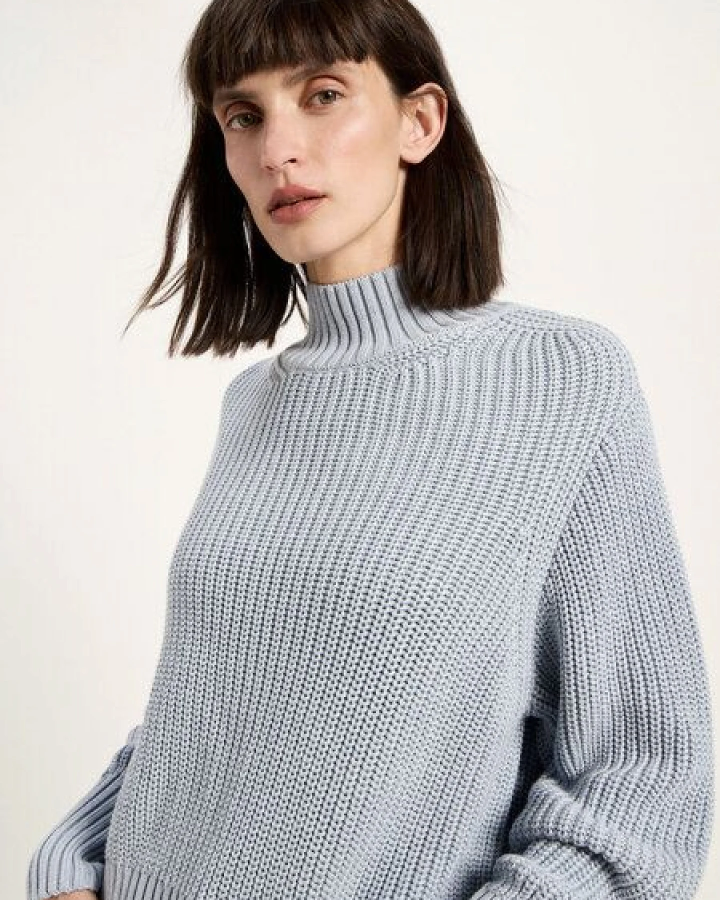 LANIUS Grobstrickpullover (GOTS) aus Bio-Baumwolle – Ansicht 4
