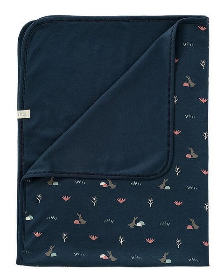 Fresk Babydecke mit Print – 80 × 100 cm, 100 % Bio-Baumwolle
