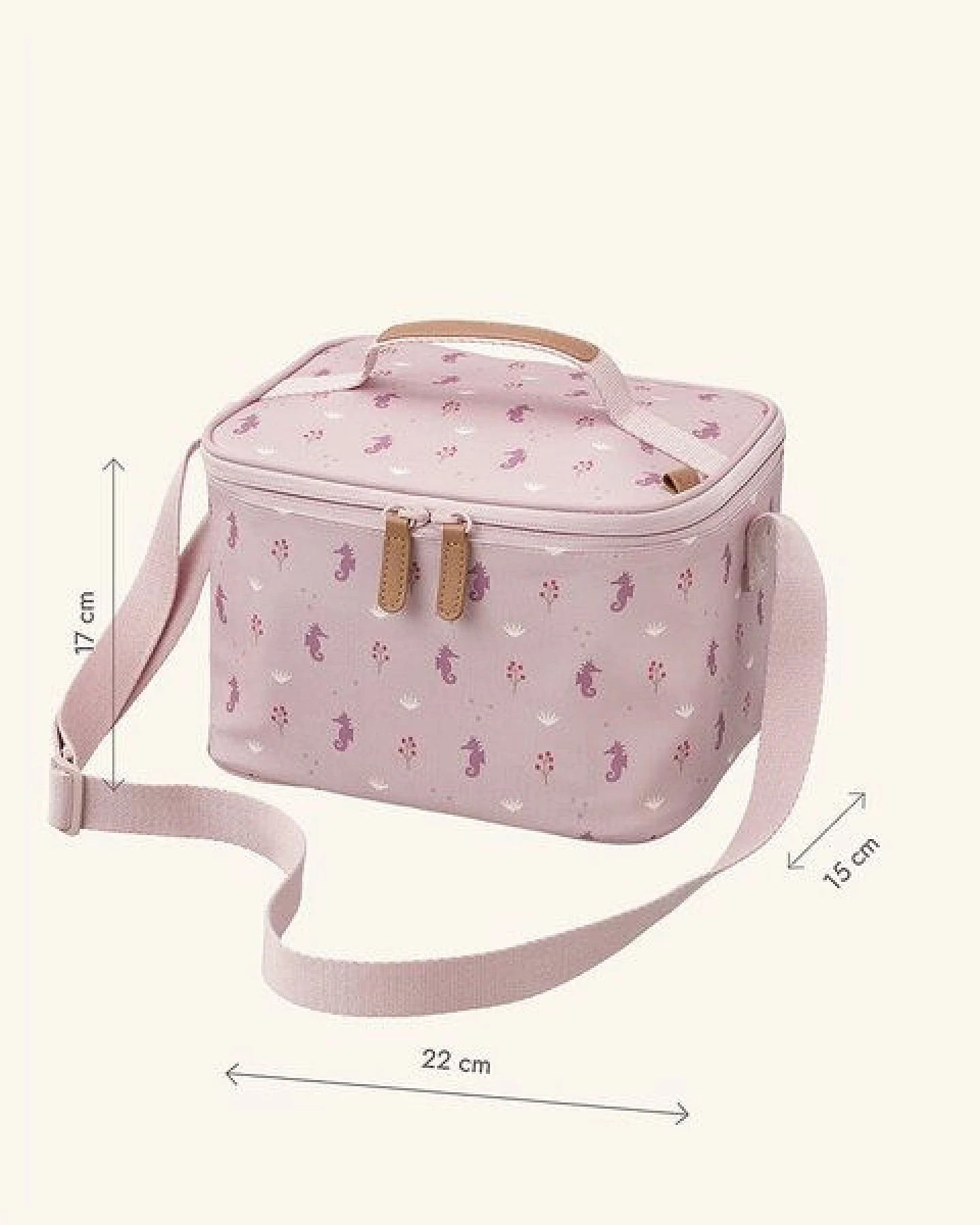 Fresk Kühltasche groß – 22 × 17 × 15 cm, mit Schultergurt und Namensschild – Ansicht 4