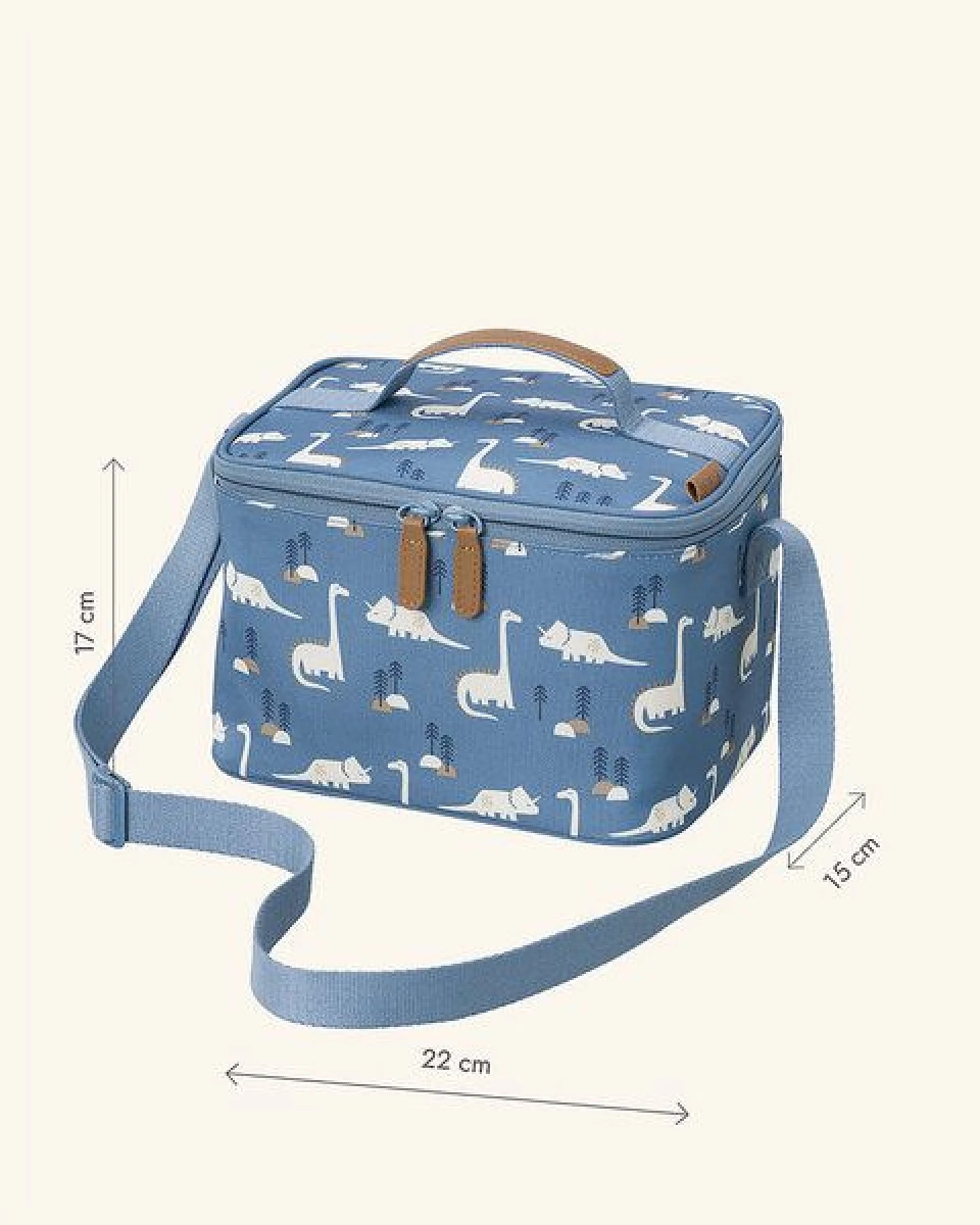 Fresk Kühltasche groß – 22 × 17 × 15 cm, mit Schultergurt und Namensschild – Ansicht 4
