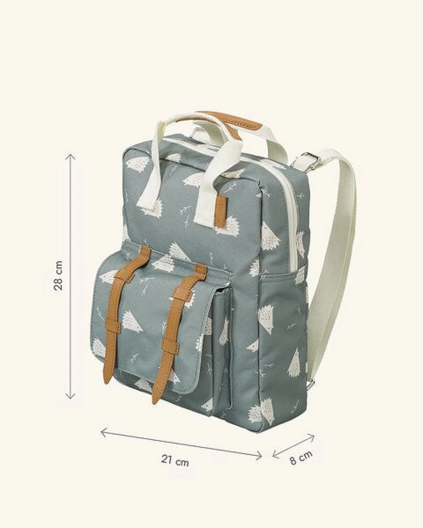 Fresk Kinderrucksack 28 × 21 × 8 cm – wasserabweisend, mit Namensschild – Ansicht 3