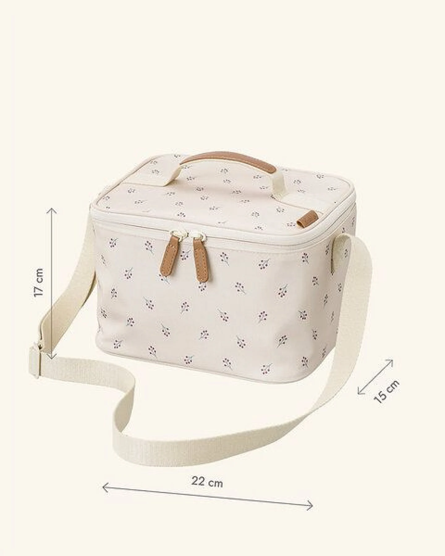Fresk Kühltasche groß – 22 × 17 × 15 cm, mit Schultergurt und Namensschild – Ansicht 4