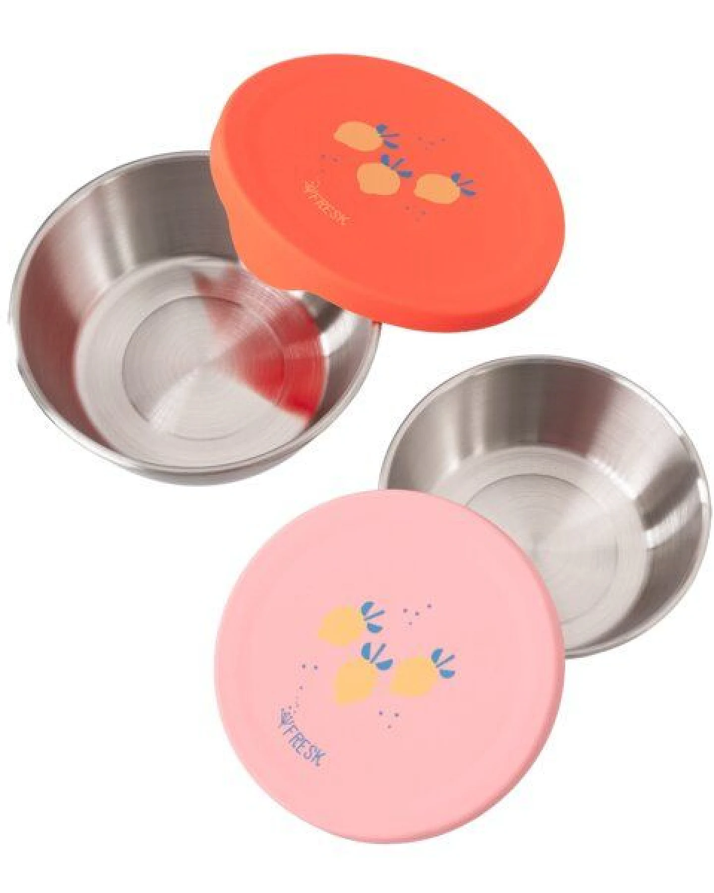 Fresk Snackbox-Set für Kinder – 2 Edelstahldosen mit Silikondeckel – Ansicht 2