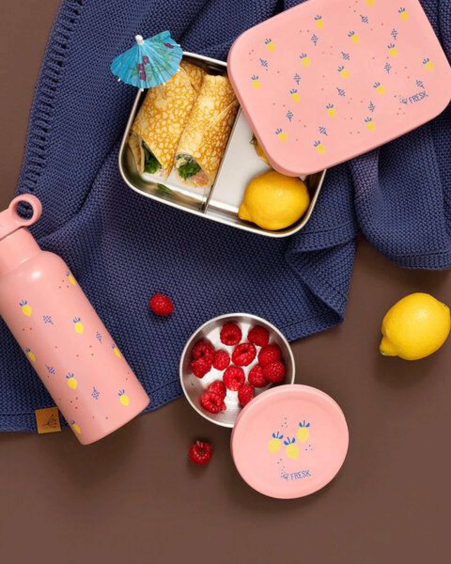 Fresk Snackbox-Set für Kinder – 2 Edelstahldosen mit Silikondeckel – Ansicht 3