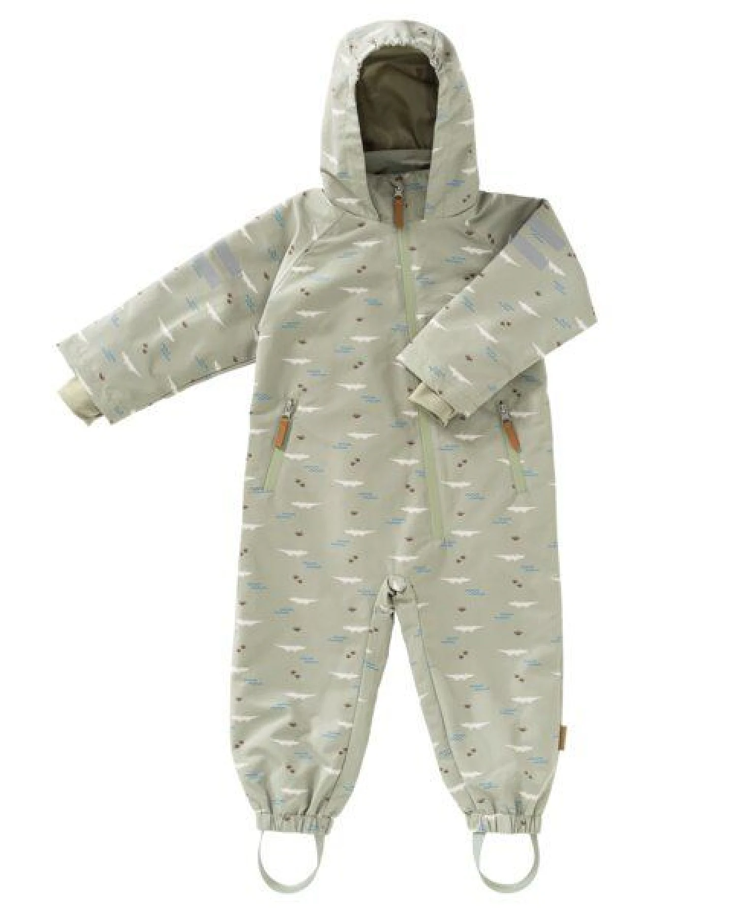 Fresk Regenanzug für Kinder – recyceltes Polyester, faltbar, Gr. 1–4 Jahre – Ansicht 2