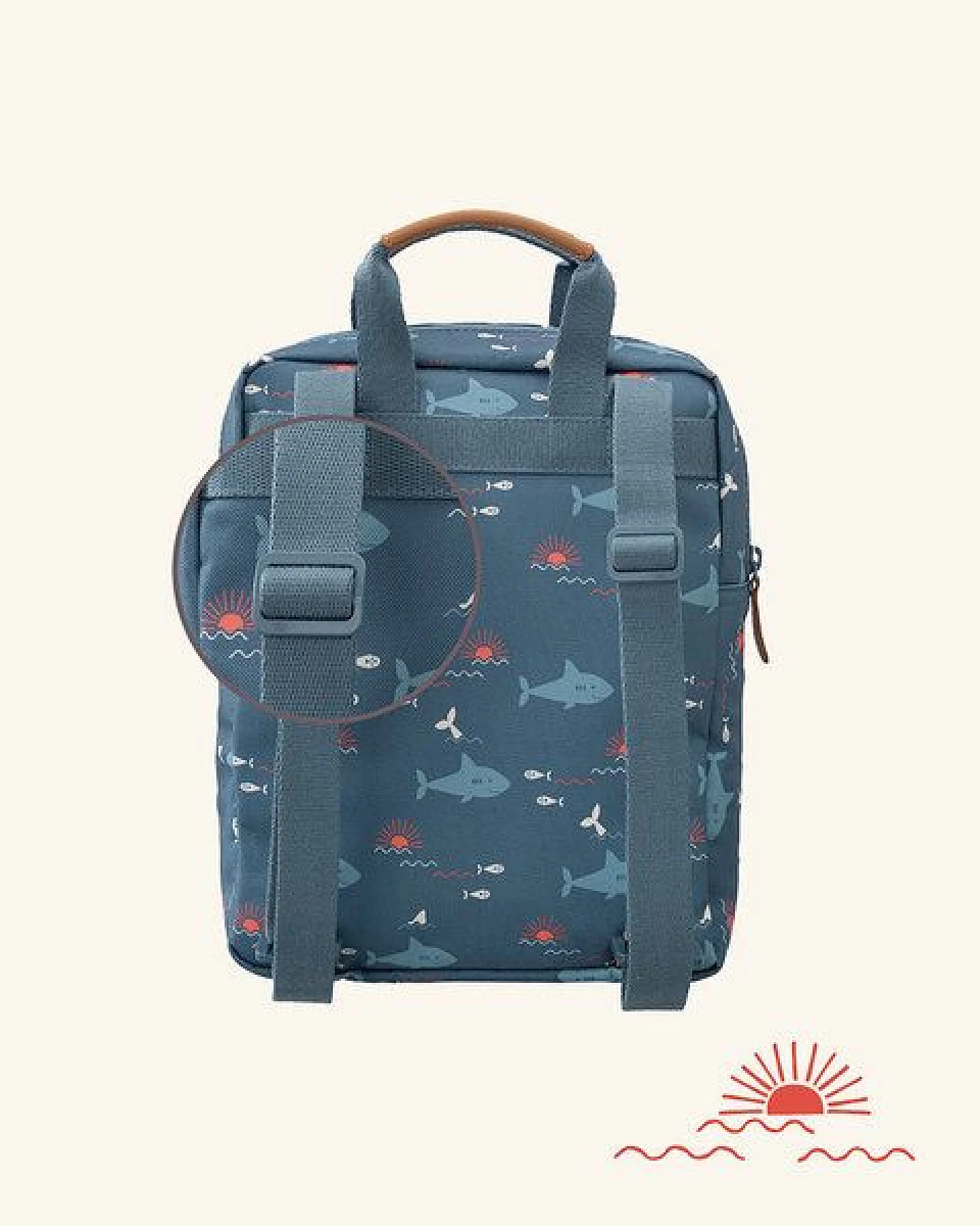 Fresk Kinderrucksack 28 × 21 × 8 cm – wasserabweisend, mit Namensschild – Ansicht 3