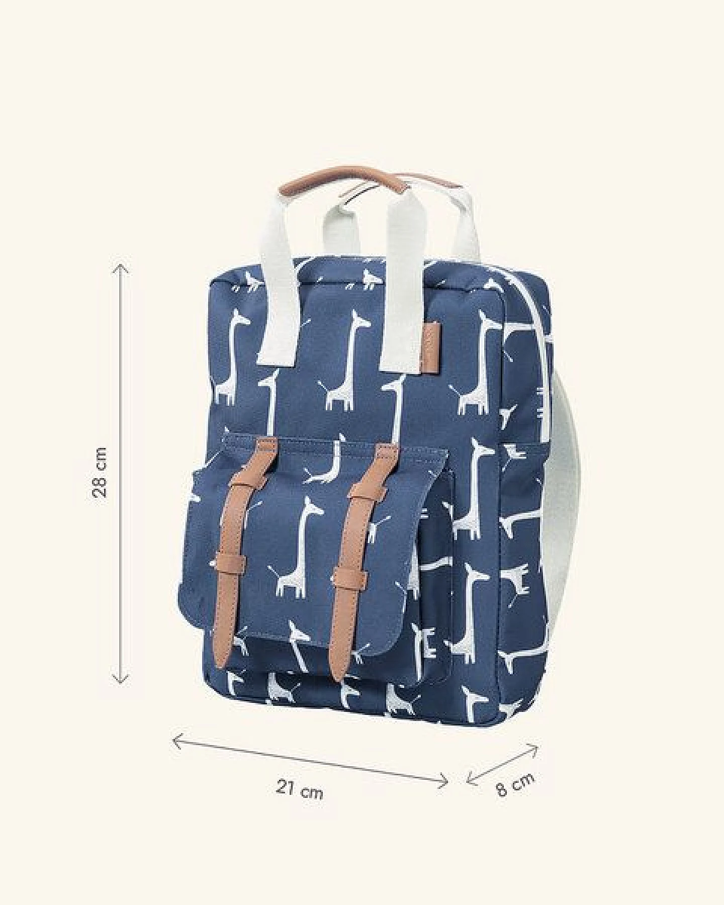 Fresk Kinderrucksack 28 × 21 × 8 cm – wasserabweisend, mit Namensschild – Ansicht 2