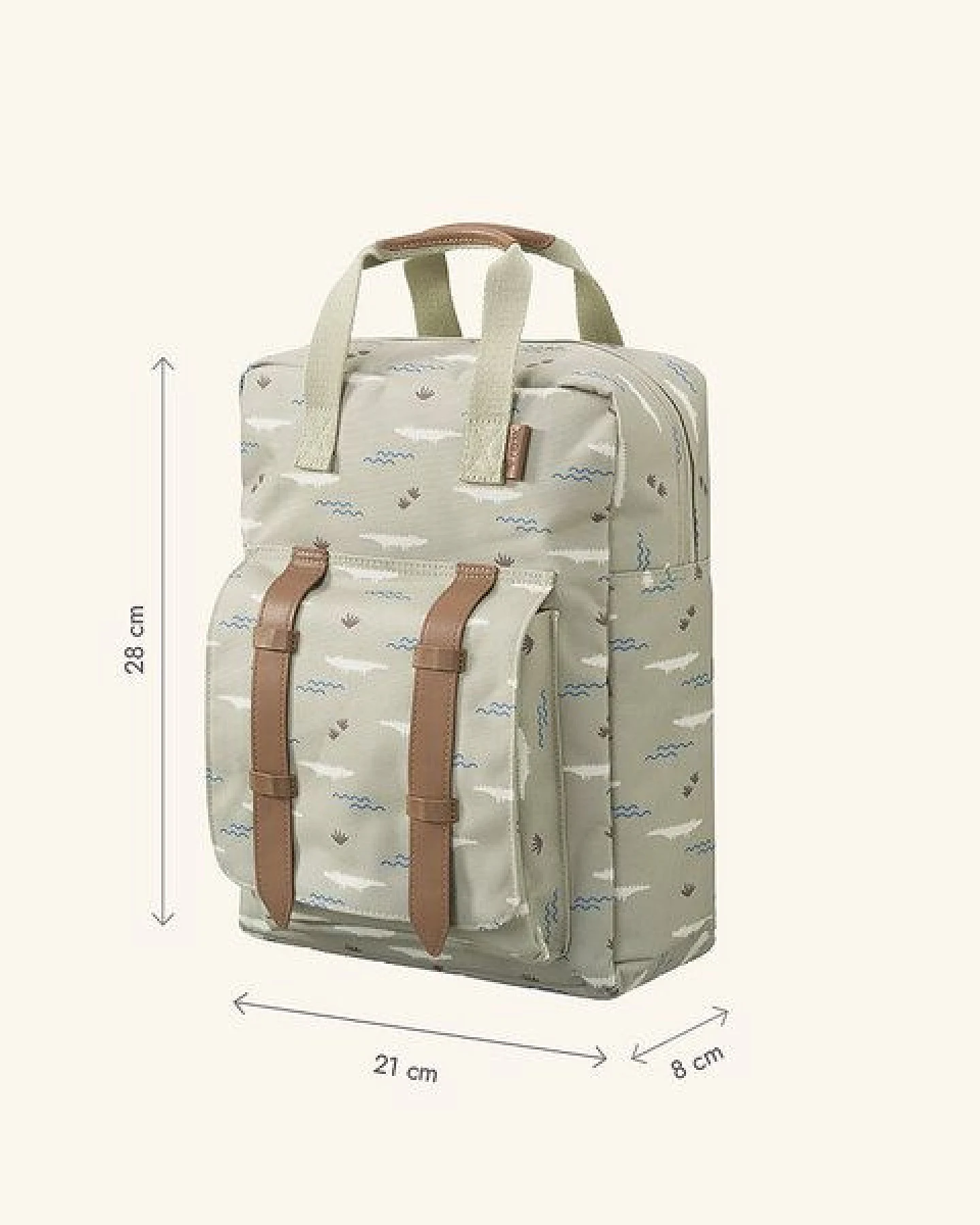 Fresk Kinderrucksack 28 × 21 × 8 cm – wasserabweisend, mit Namensschild – Ansicht 3