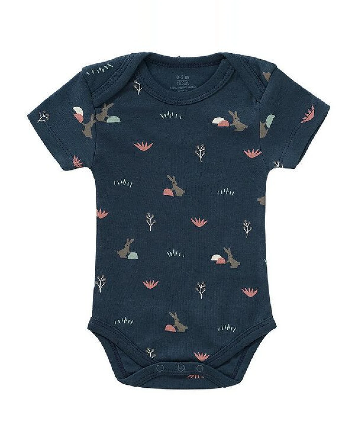Fresk Baby-Body kurzarm – 100 % Bio-Baumwolle, mit Druckknöpfen – Ansicht 2