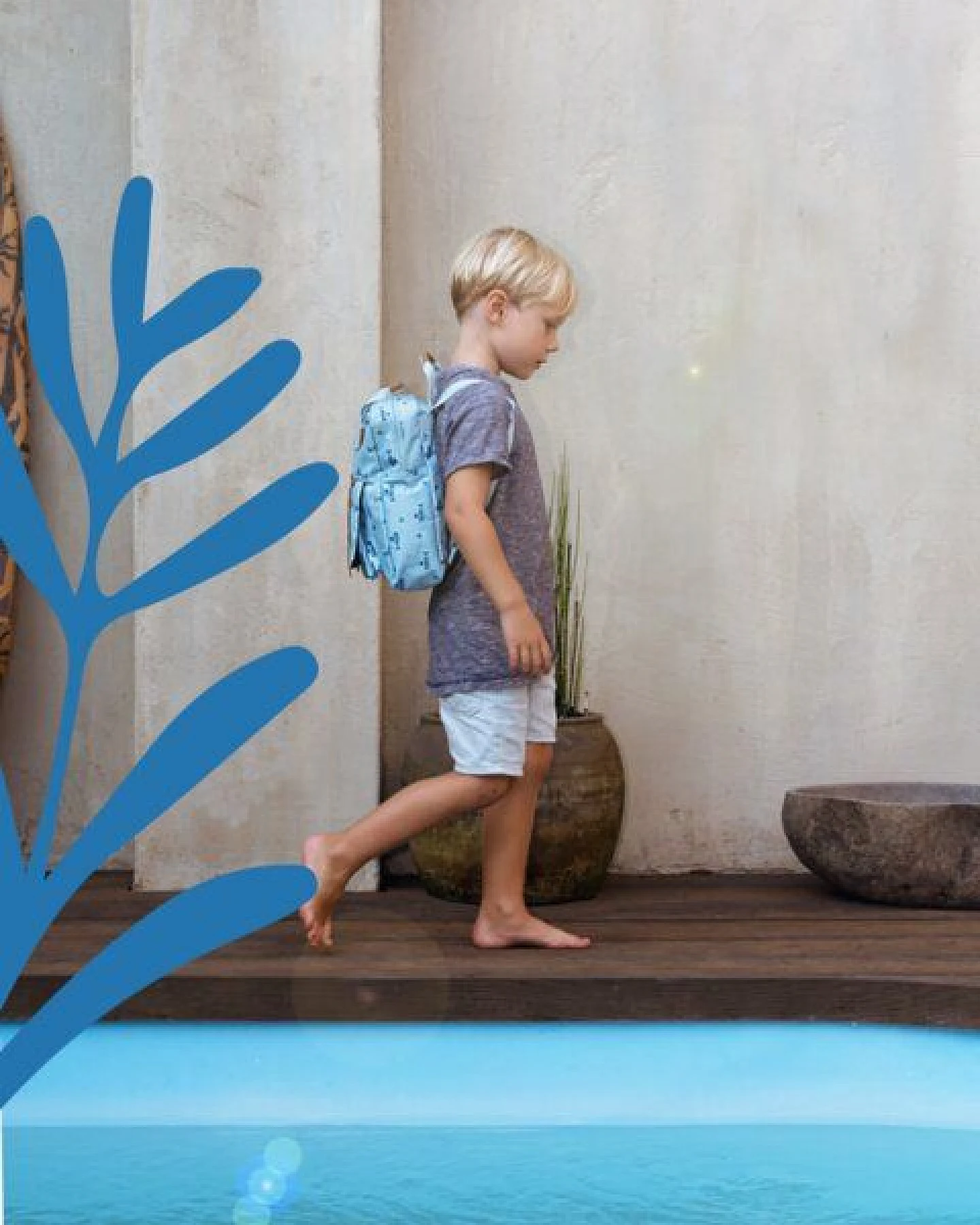Fresk Kinderrucksack 28 × 21 × 8 cm – wasserabweisend, mit Namensschild – Ansicht 4