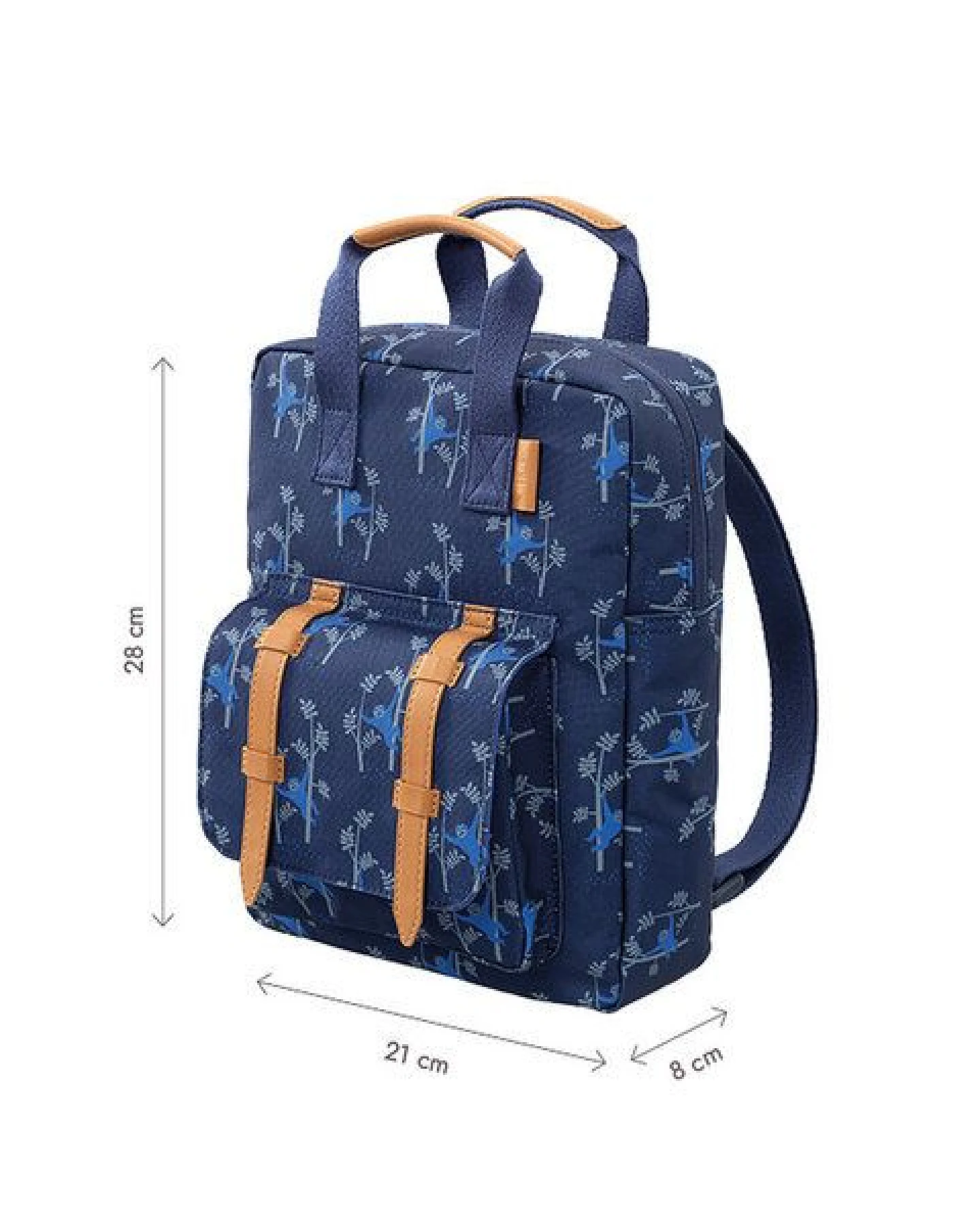 Fresk Kinderrucksack 28 × 21 × 8 cm – wasserabweisend, mit Namensschild – Ansicht 2