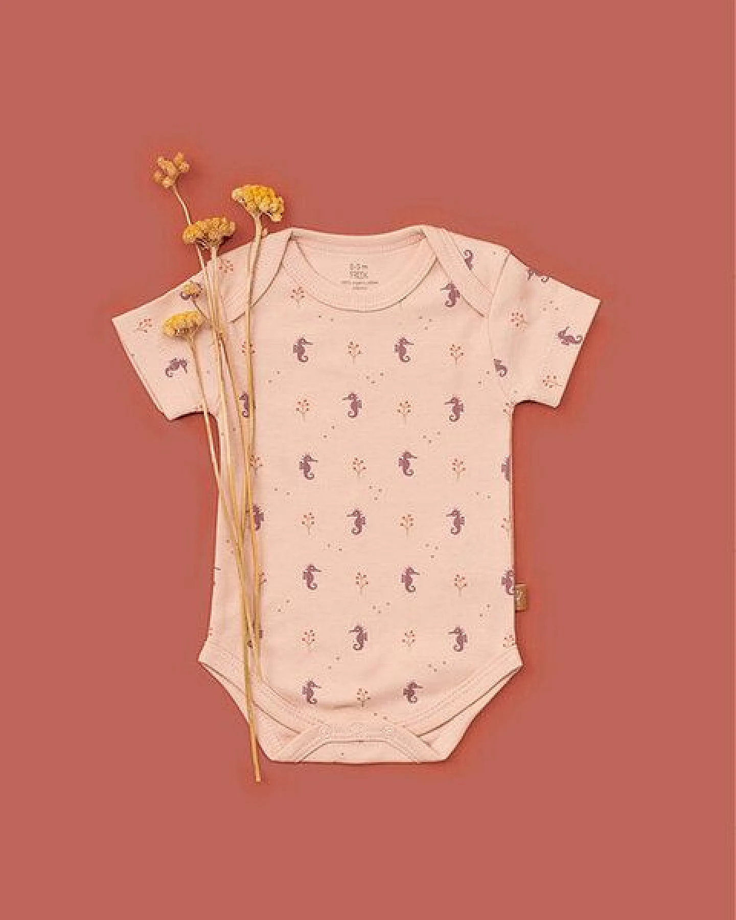Fresk Baby-Body kurzarm – 100 % Bio-Baumwolle, mit Druckknöpfen – Ansicht 2