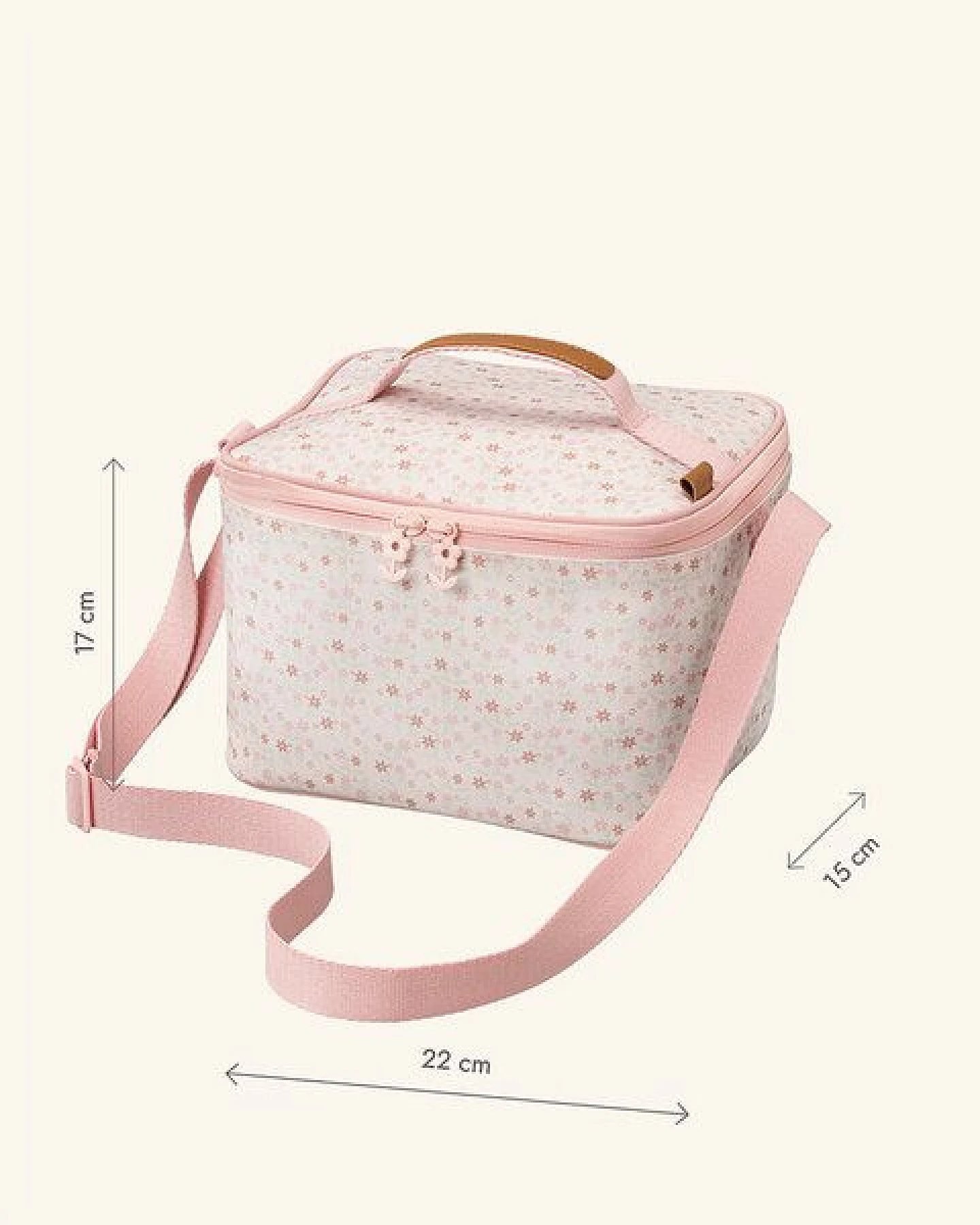 Fresk Kühltasche groß – 22 × 17 × 15 cm, mit Schultergurt und Namensschild – Ansicht 3