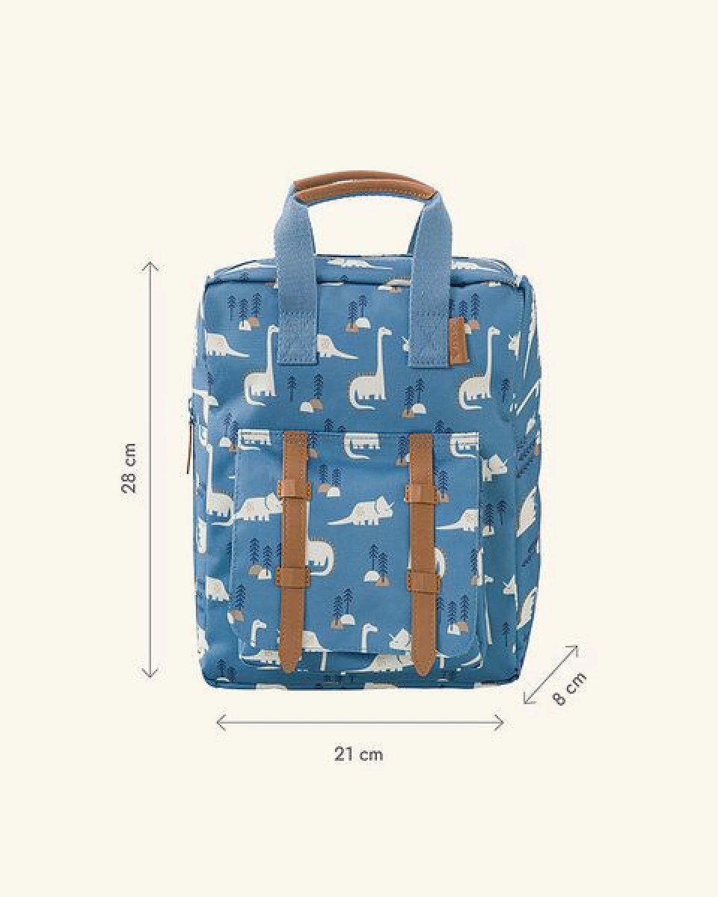 Fresk Kinderrucksack 28 × 21 × 8 cm – wasserabweisend, mit Namensschild – Ansicht 3