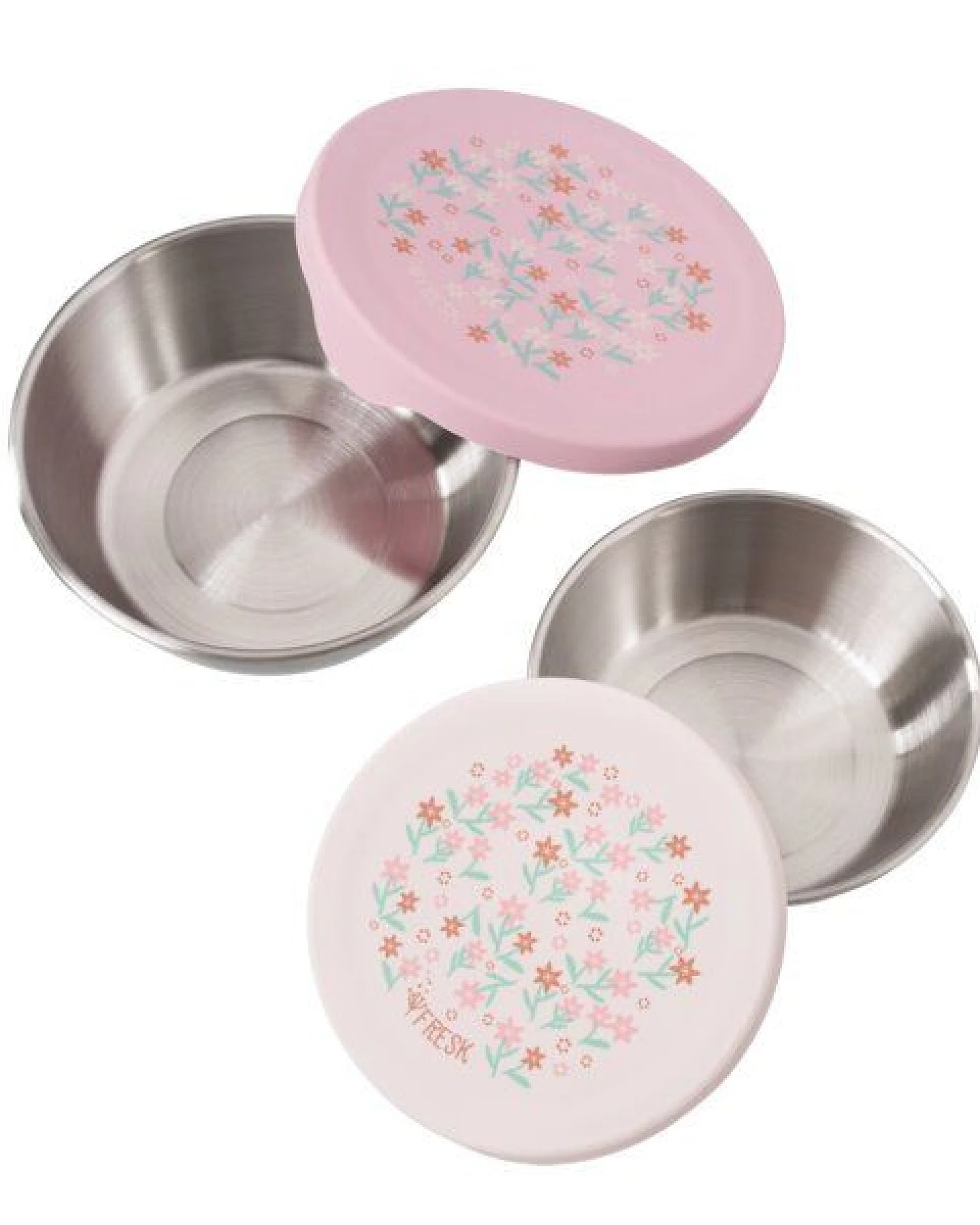 Fresk Snackbox-Set für Kinder – 2 Edelstahldosen mit Silikondeckel – Ansicht 3