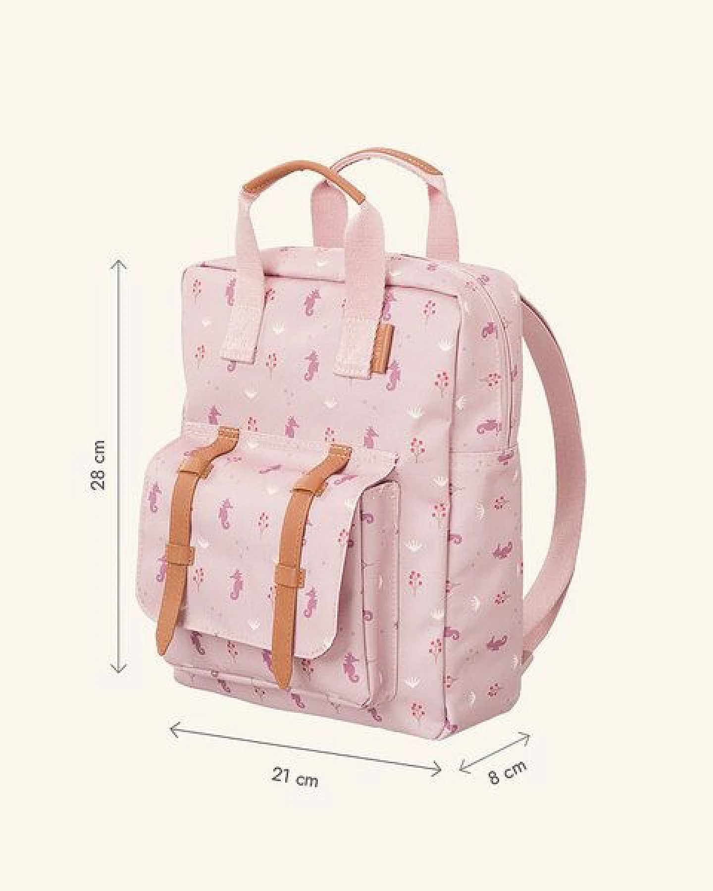 Fresk Kinderrucksack 28 × 21 × 8 cm – wasserabweisend, mit Namensschild – Ansicht 3