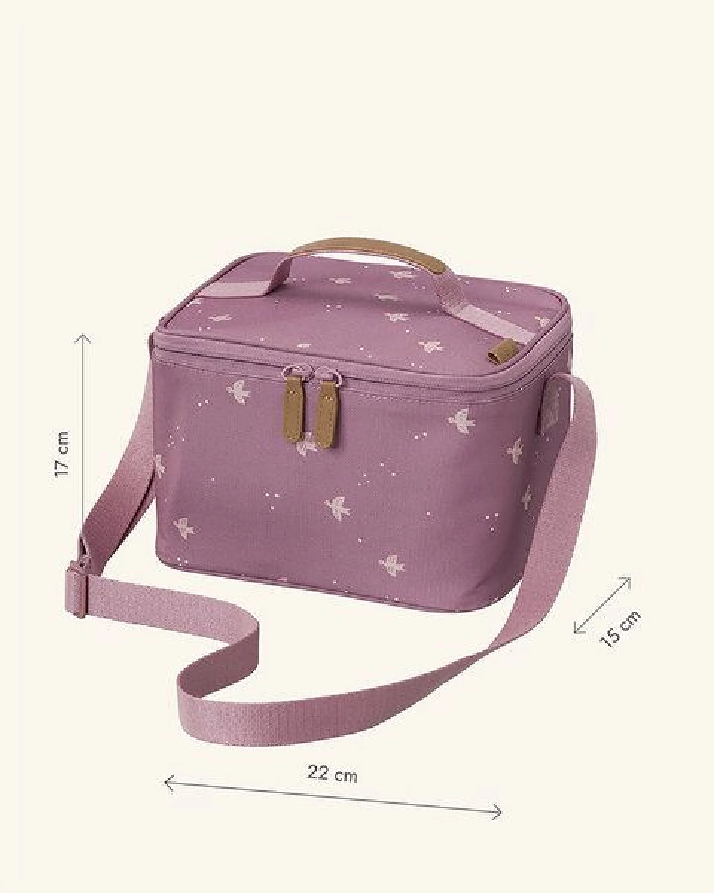 Fresk Kühltasche groß – 22 × 17 × 15 cm, mit Schultergurt und Namensschild – Ansicht 4