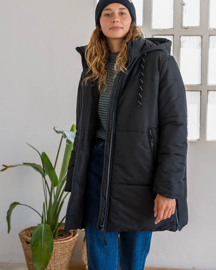 TWOTHIRDS Damen vegan Jacke Signy Schwarz