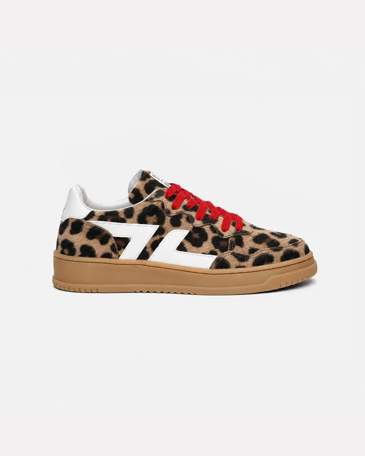 Zèta Herren vegan Sneaker Bêta B3 Leopard Beige