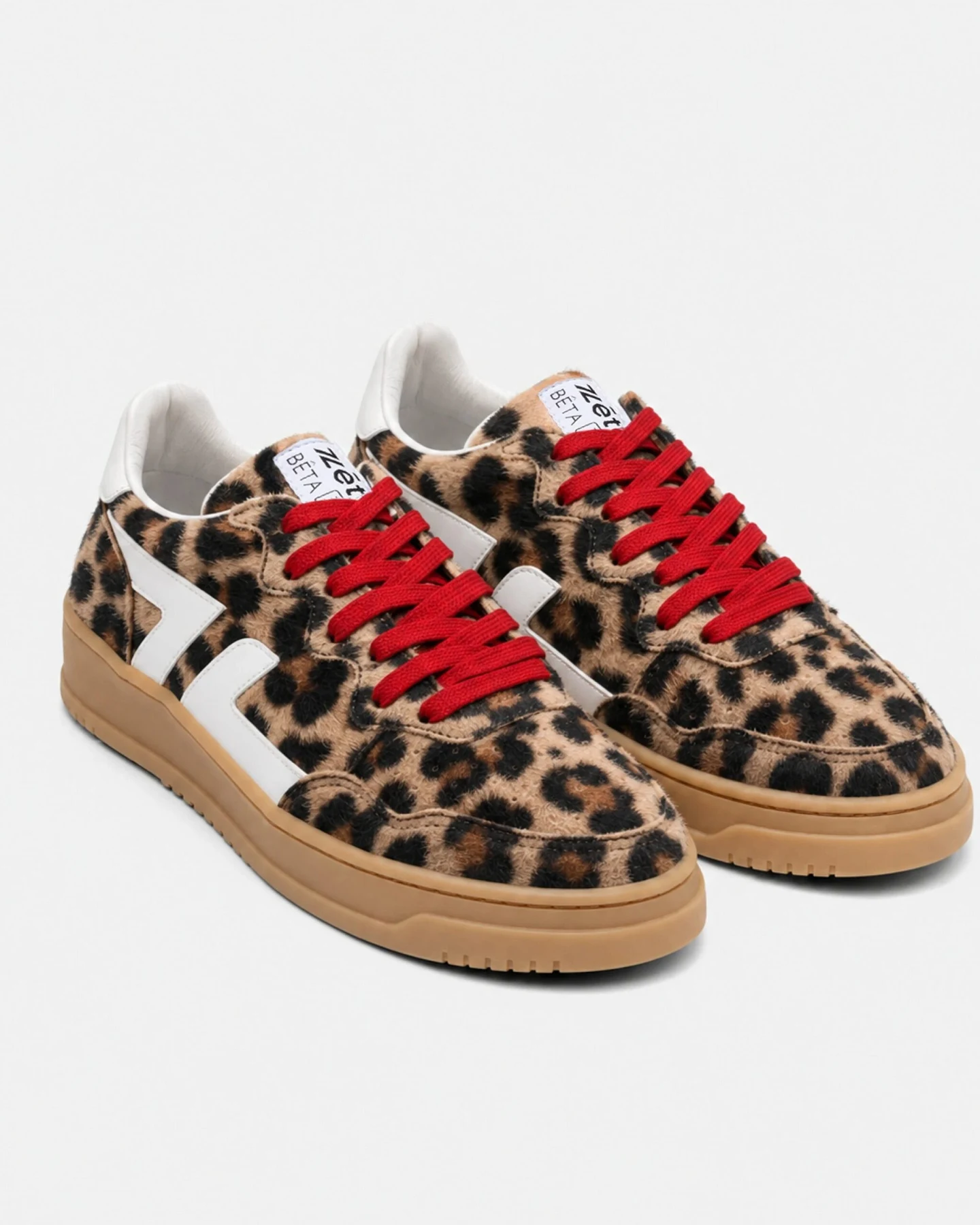 Zèta Herren vegan Sneaker Bêta B3 Leopard Beige – Ansicht 2