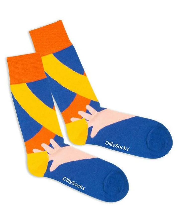 DillySocks Socken Hugging Hands aus Biobaumwoll-Mix