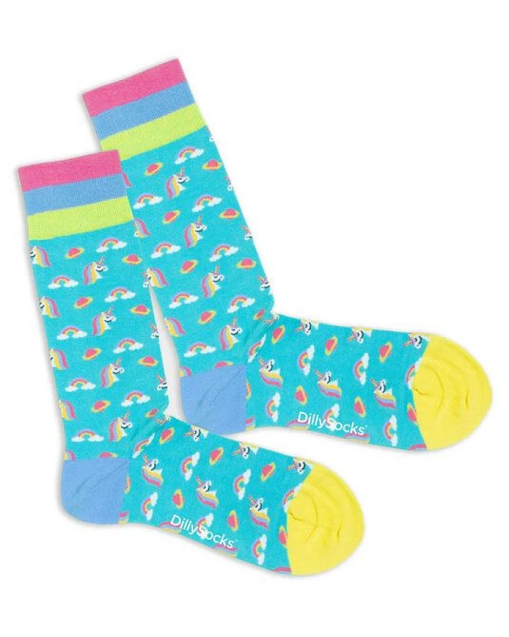 DillySocks Socken Rainbow Daydream aus Biobaumwoll-Mix