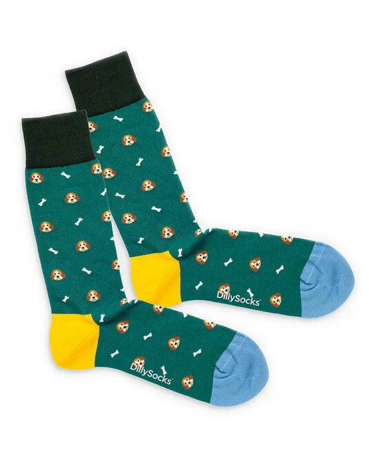 DillySocks Socken Doggo's Fave aus Biobaumwoll-Mix