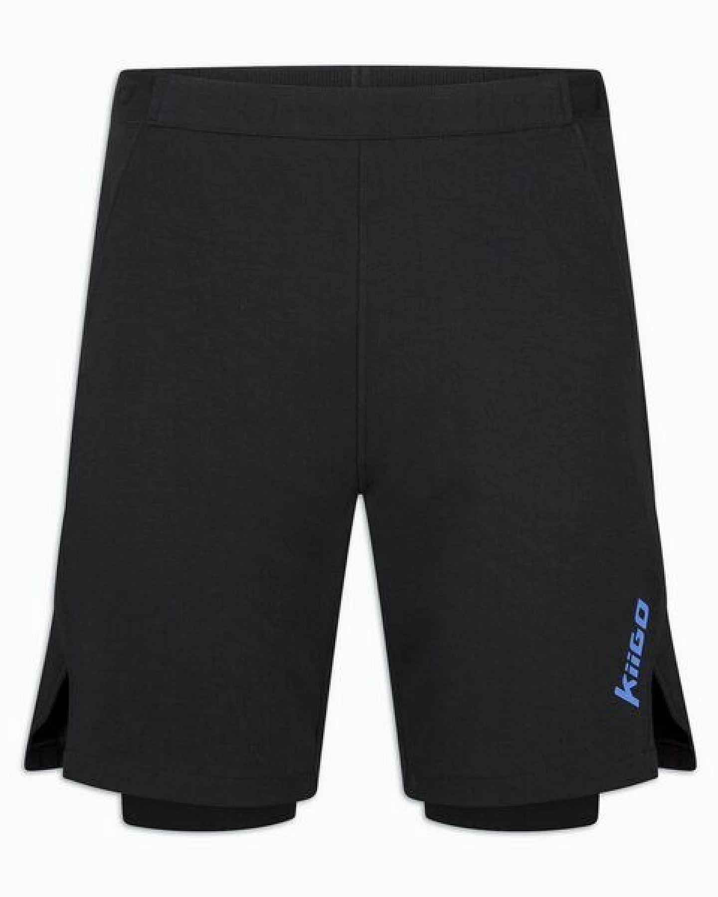 KiiGO Herren Laufshorts mit Innen-Tights - Schwarz – Ansicht 2
