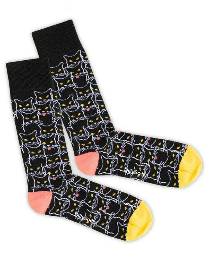 DillySocks Socken Kitty Chat aus Biobaumwoll-Mix