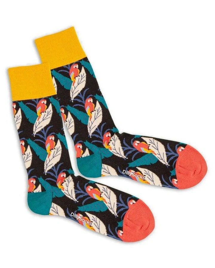 DillySocks Socken Pirate Parrot aus Biobaumwoll-Mix