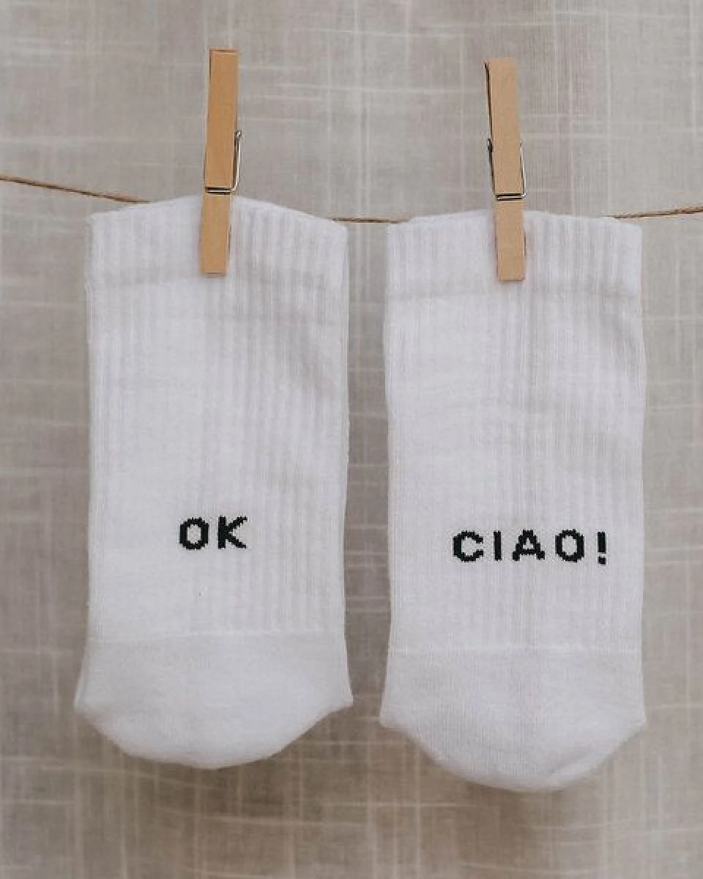 Eulenschnitt Socken mit Spruch aus Biobaumwolle – Ansicht 3