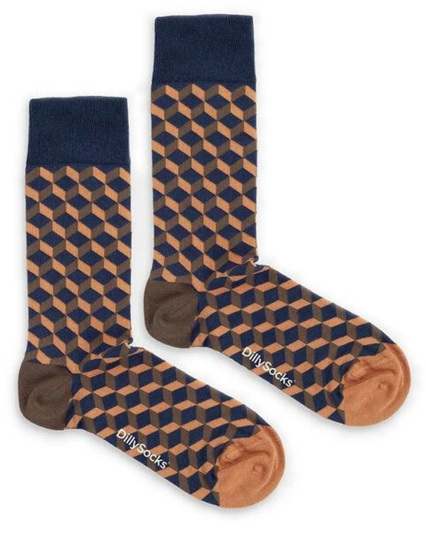 DillySocks Socken Earthy Dice aus Biobaumwoll-Mix – Ansicht 2