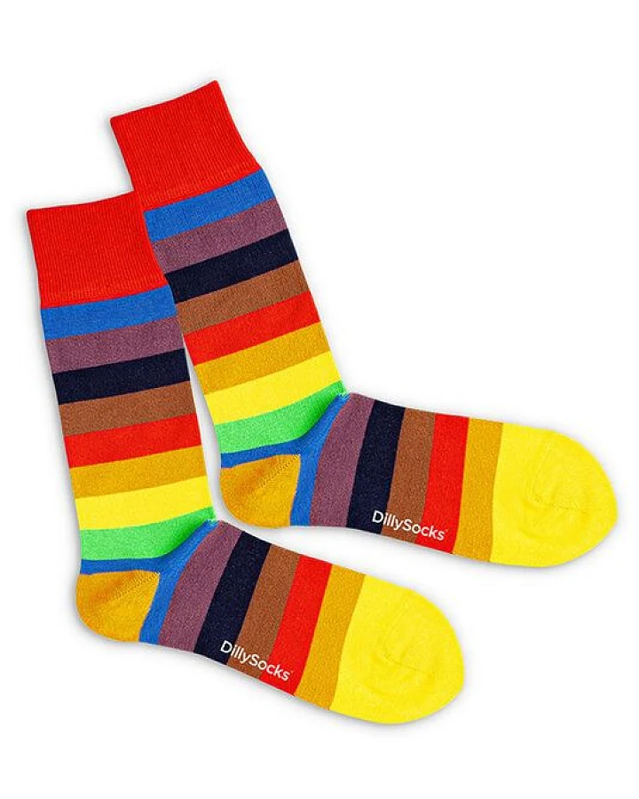 DillySocks Socken mit breiten Streifen aus Biobaumwoll-Mix