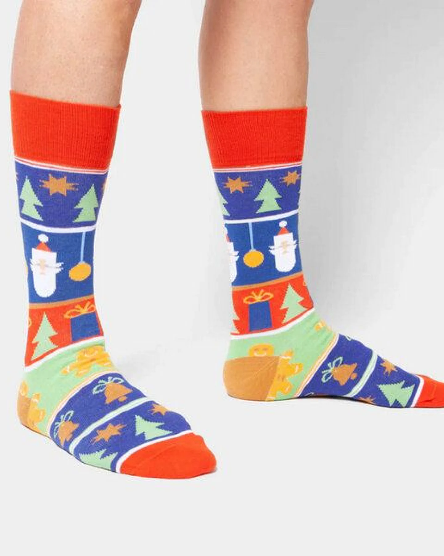 DillySocks Socken Hello Santa aus Biobaumwoll-Mix – Ansicht 3