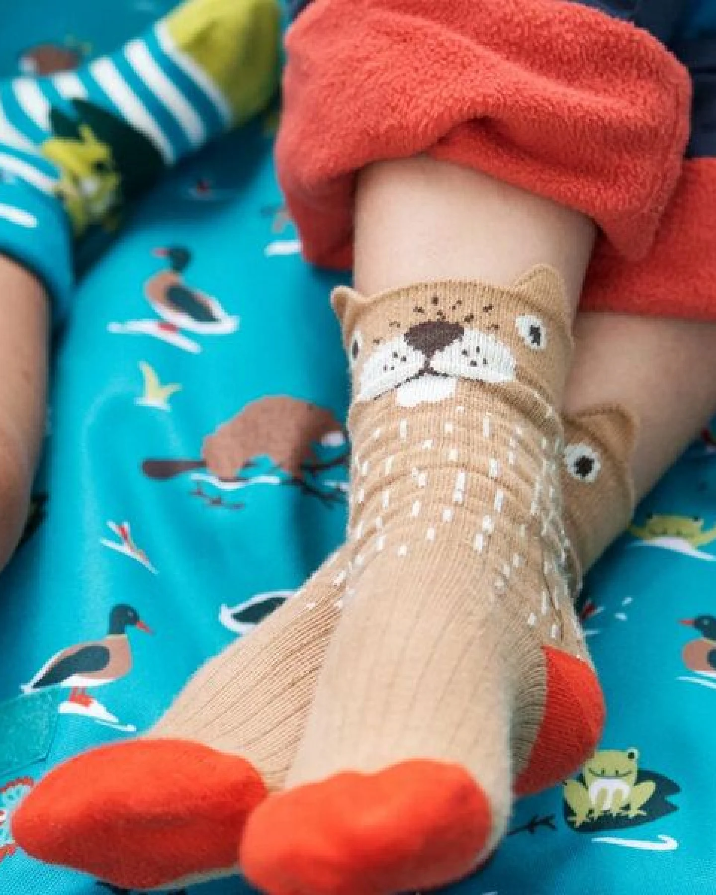 Frugi Lustige Kindersocken im 2er-Pack aus Biobaumwolle – Ansicht 2