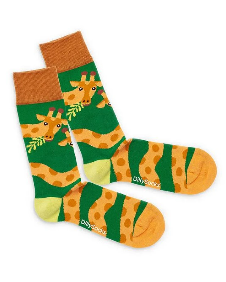 DillySocks Socken Green Longneck aus Biobaumwoll-Mix