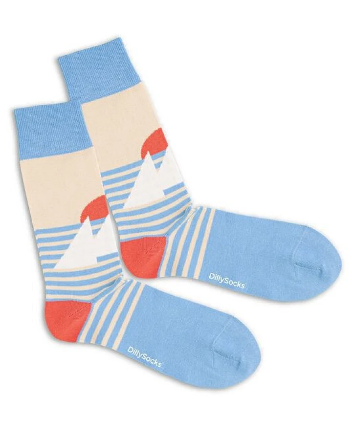 DillySocks Socken Abstract Sailing aus Biobaumwoll-Mix