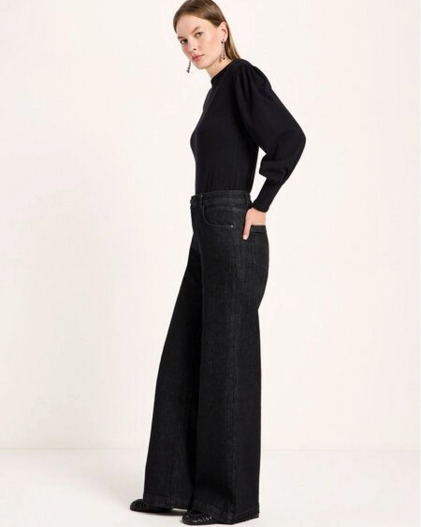 LANIUS Wide Jeans "SALT" (GOTS) aus Bio-Baumwolle – Ansicht 2