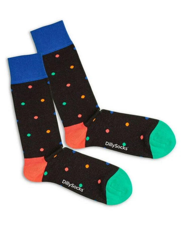 DillySocks Socken Neon Dots aus Biobaumwoll-Mix