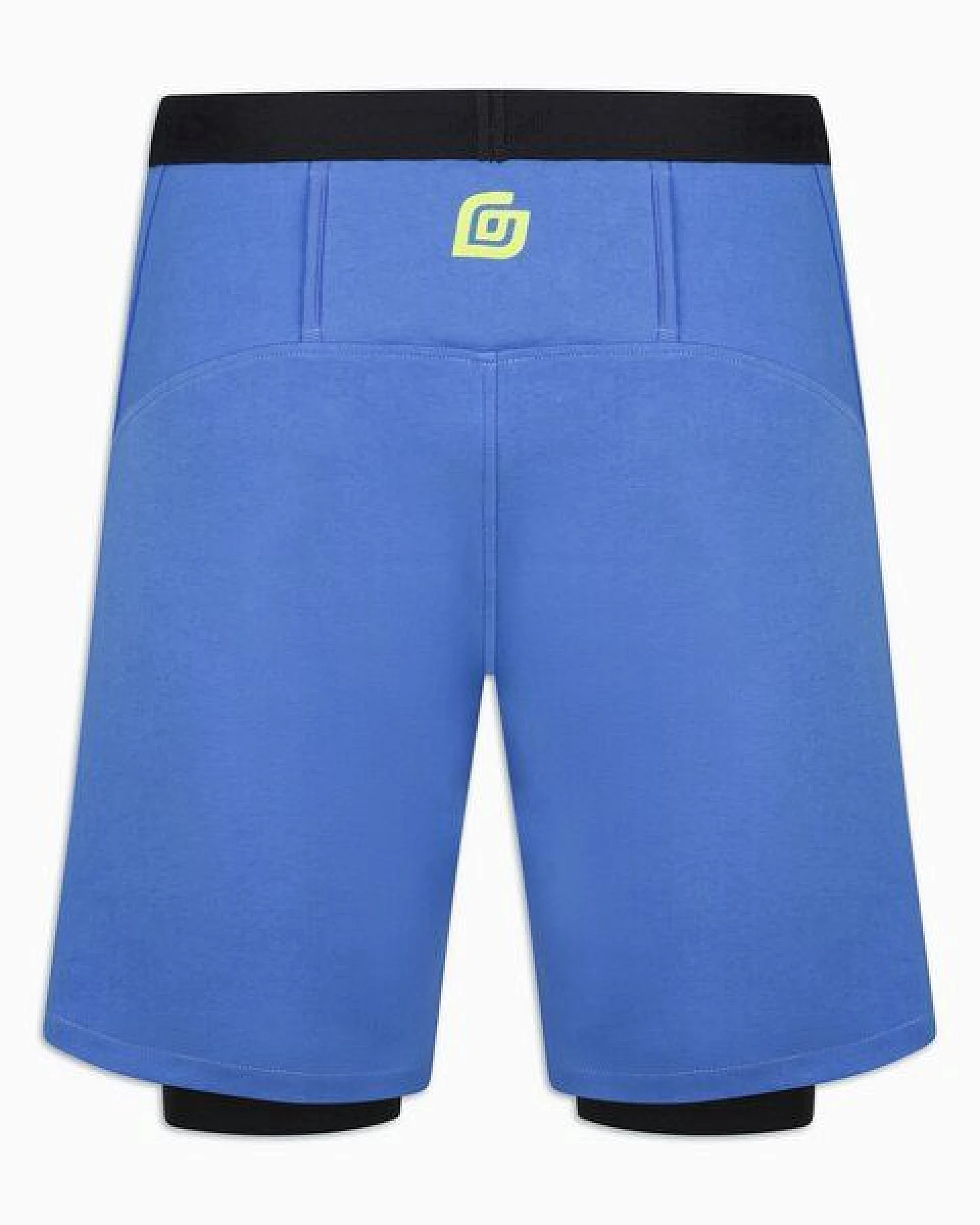 KiiGO Herren Laufshorts mit Innen-Tights - Blau – Ansicht 4
