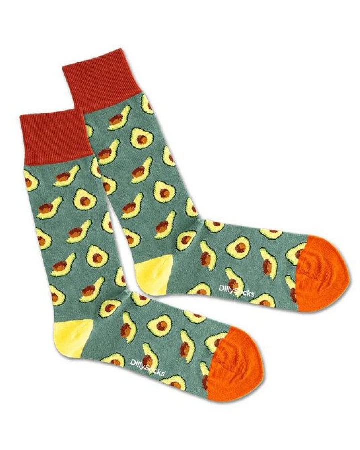 DillySocks Socken AVOCADO FIELD