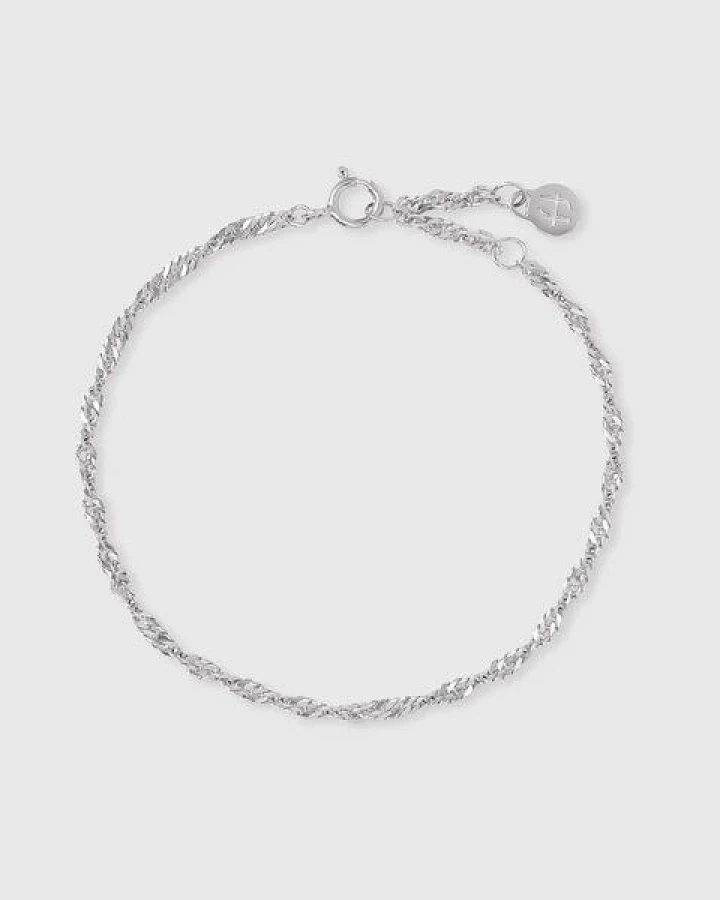 fejn jewelry Armband 'twisted chain' - gedrehtes Gliederarmband