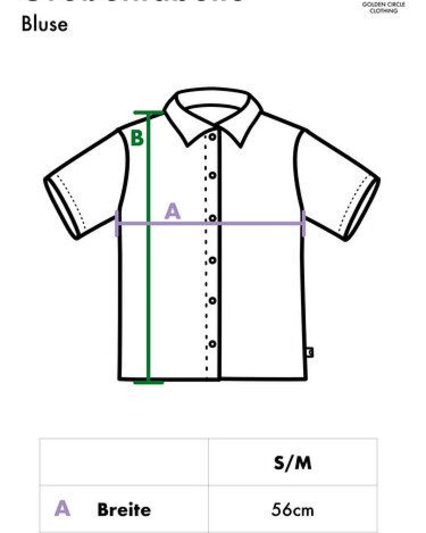 Golden Circle Clothing Kurzärmlige Bluse aus Baumwoll-Voile – Ansicht 4