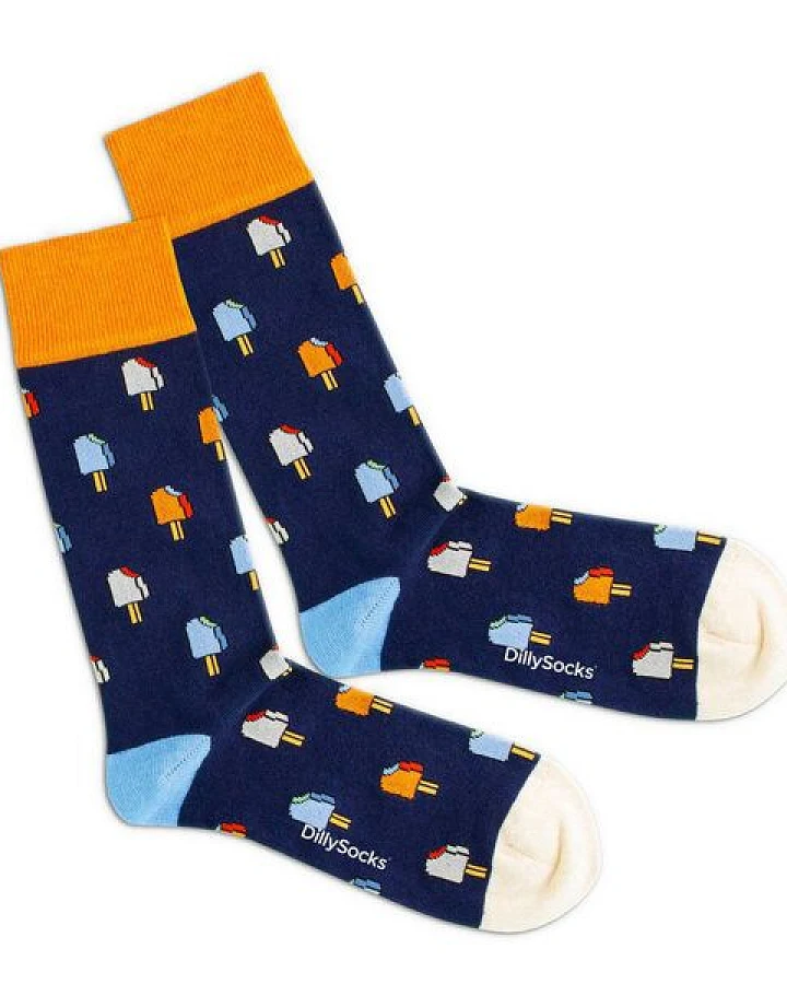 DillySocks Socken Frozen Night aus Biobaumwoll-Mix