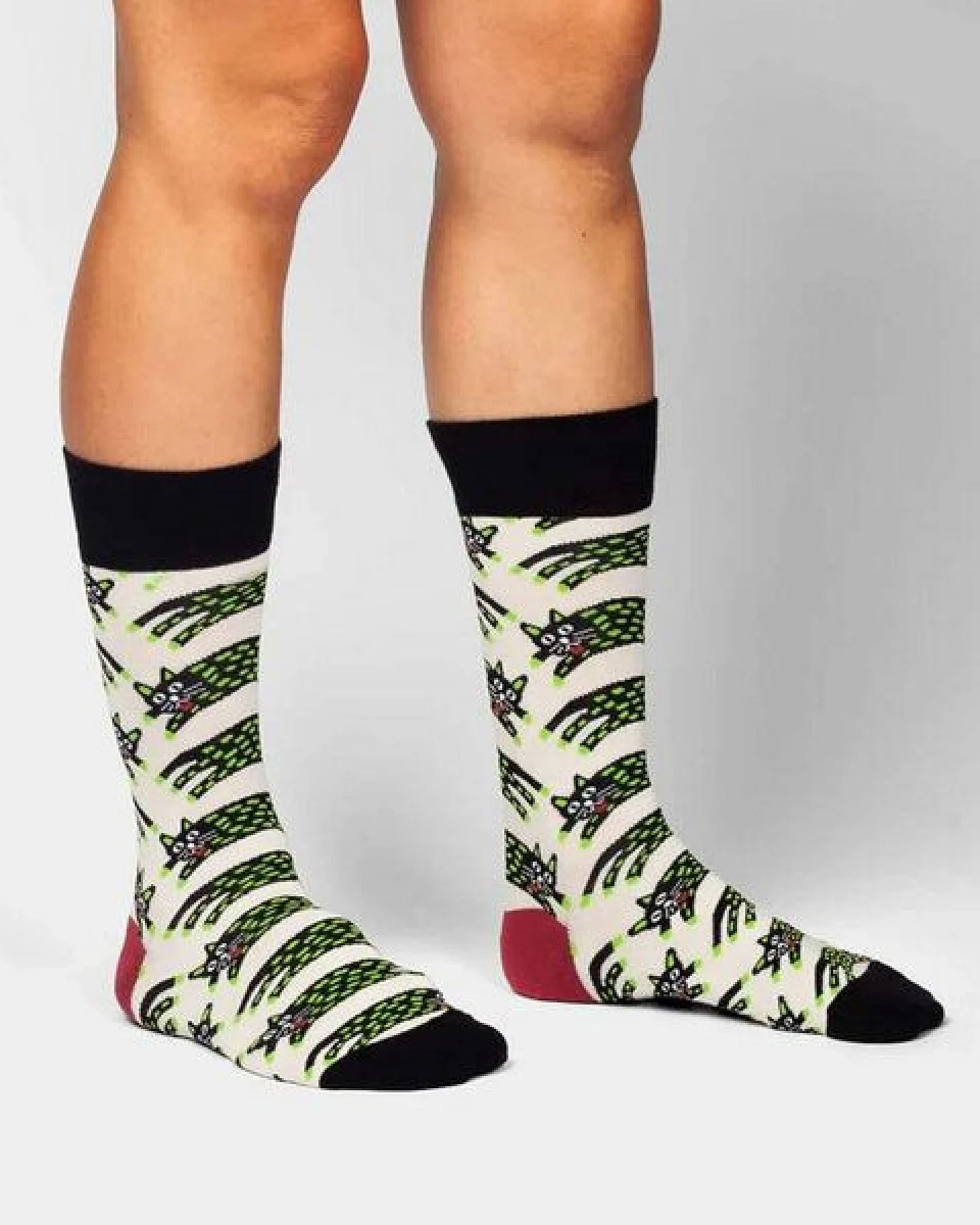 DillySocks Socken Scratch Cats aus Biobaumwoll-Mix – Ansicht 2