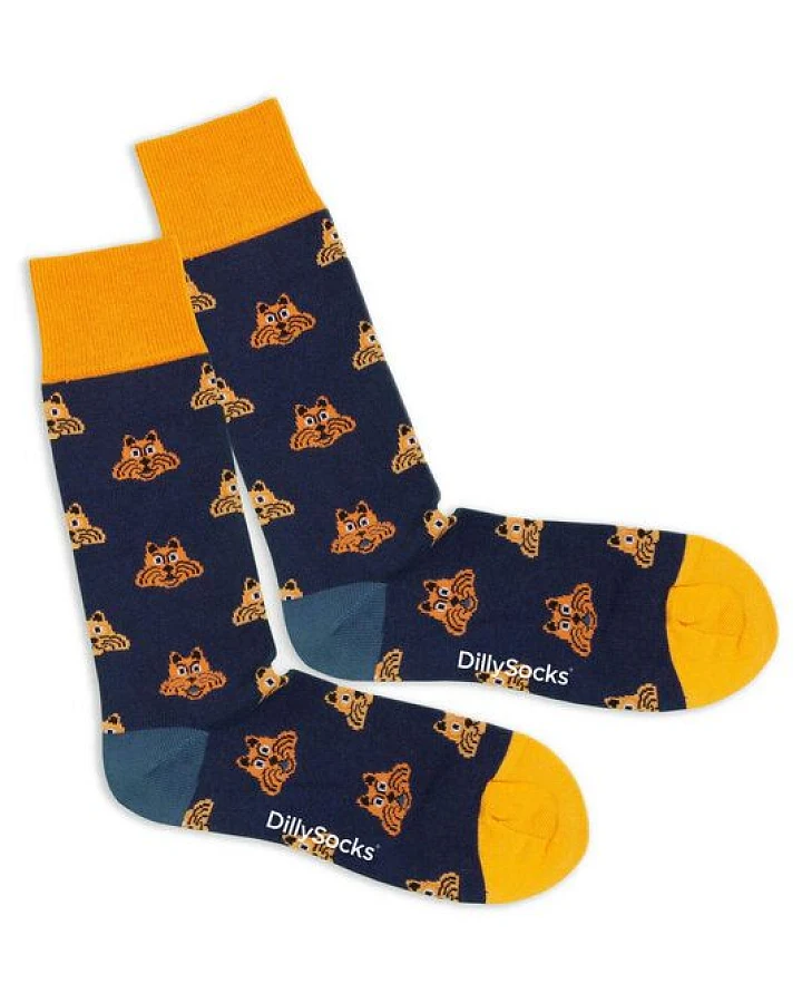 DillySocks Socken Cheshire Cat aus Biobaumwoll-Mix