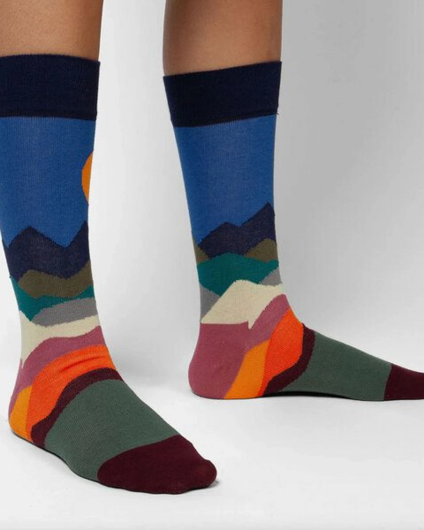 DillySocks Socken Alpine Glow aus Biobaumwoll-Mix – Ansicht 2