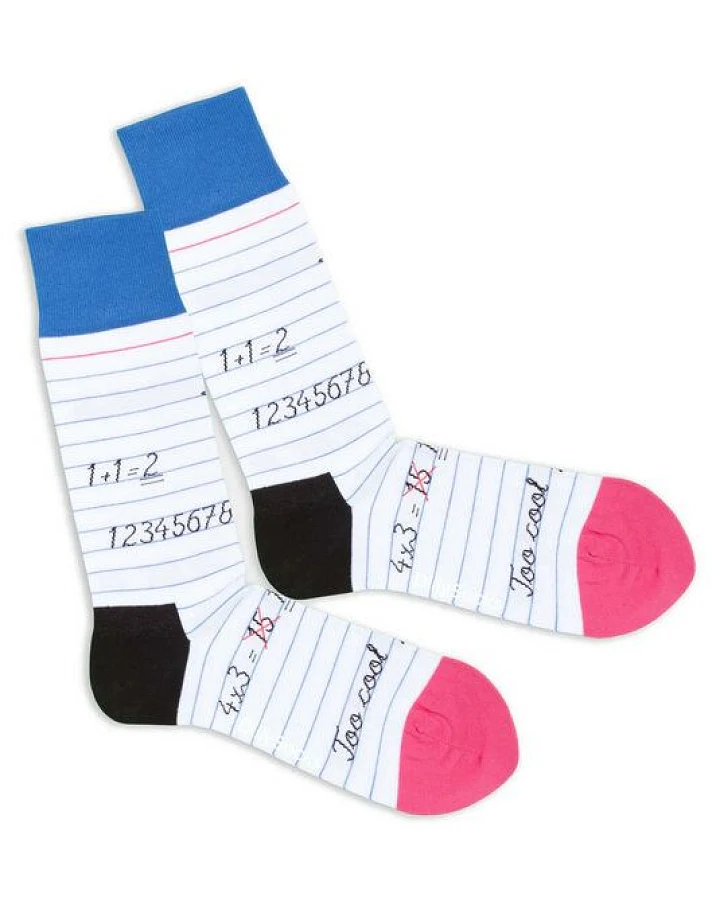 DillySocks Socken Math Class aus Biobaumwoll-Mix