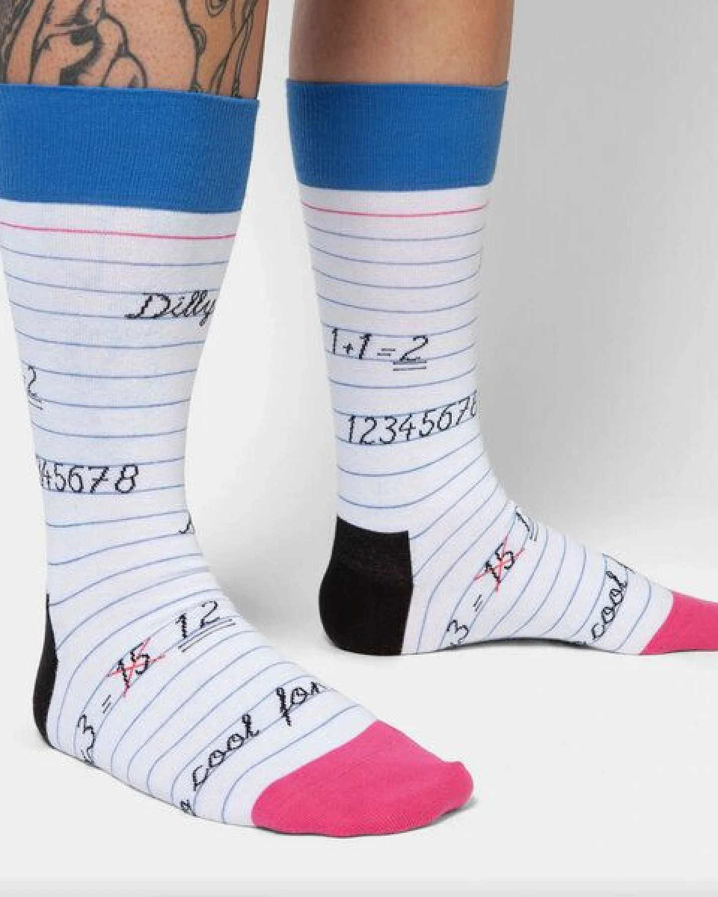 DillySocks Socken Math Class aus Biobaumwoll-Mix – Ansicht 2
